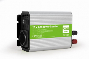 Gembird Aut&oacute;s inverter 500W USB port - Fesz&uuml;lts&eacute;g &aacute;talak&iacute;t&oacute; (EG-PWC500-01)