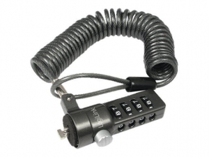 LogiLink notebook biztons&aacute;gi z&aacute;r 4 jegyű k&oacute;ddal fekete (NBS004)