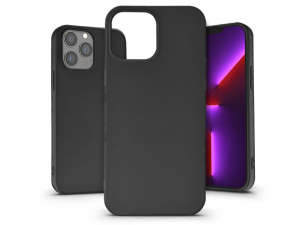 Haffner Soft Premium Apple iPhone 13 Pro Max szilikon tok fekete (PT-6335)