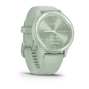 Garmin vívomove Sport cool mint szilikon szíjjal ezüst órakerettel (010-02566-03)