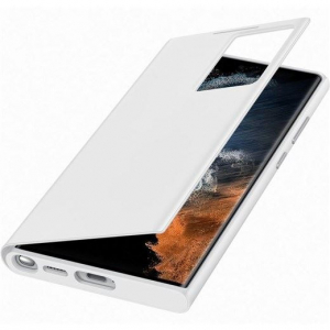 Samsung Galaxy S22 Ultra Smart Clear View tok fehér (EF-ZS908CWEGEE)