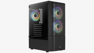 AeroCool Quantum Mesh-G-BK-v3 táp nélküli ablakos ház fekete (ACCM-PV31133.11)