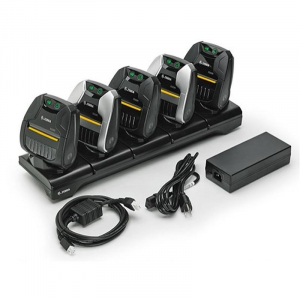 Zebra ZQ3 vonalk&oacute;d olvas&oacute; t&ouml;ltő 5 slot-os (CRD-MPM-5SCHGEU1-01)
