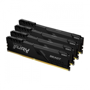 32GB 3200MHz DDR4 RAM Kingston Fury Beast Black CL16 (4x8GB) (KF432C16BBK4/32)
