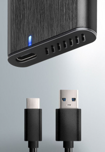 Axagon EEM2-SBC M.2 k&uuml;lső SSD h&aacute;z fekete