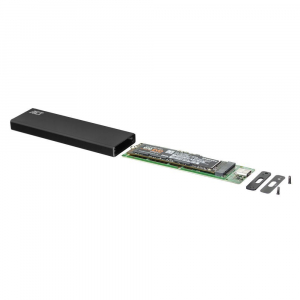 ACT AC1605 k&uuml;lső M.2 NVMe SSD h&aacute;z fekete