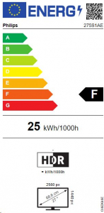 27" Philips 275S1AE/00 LCD monitor fekete