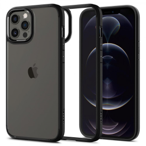 Spigen Ultra Hybrid Apple iPhone 12/12 Pro tok átlátszó-fekete (ACS01703)