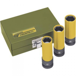Proxxon 23938 3 részes ipari dugókulcs betét, meghajtó betét 12,5mm (1/2”) hajtáshoz