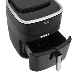 Tesla AirCook & Steam QS500 gőz- &eacute;s forr&oacute;levegős s&uuml;tő fekete (950118)