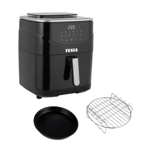 Tesla AirCook & Steam QS500 gőz- &eacute;s forr&oacute;levegős s&uuml;tő fekete (950118)
