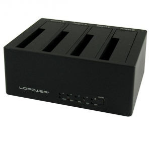 LC Power LC-DOCK-U3-4B 4x 2.5"-3.5" merevlemez dokkoló