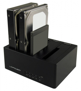LC Power LC-DOCK-U3-4B 4x 2.5"-3.5" merevlemez dokkoló