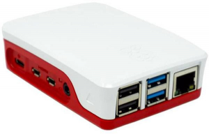 Raspberry Pi 4B h&aacute;z feh&eacute;r-piros (RB-CASEP4+06W)