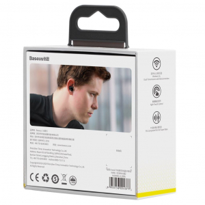 Baseus Encok WM01 TWS Bluetooth fülhallgató fekete (NGWM01-01)