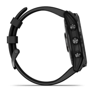 Garmin Fenix 7X Solar okosóra Palaszürke, fekete színű szilikon szíjjal (010-02541-01)