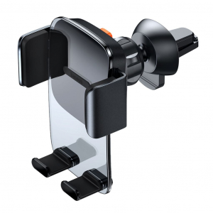 Baseus Easy Control Clamp autós tartó szellőzőrácshoz fekete (SUYK000101)