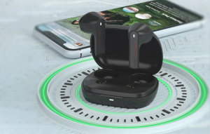 BlitzWolf AirAux AA-UM4X TWS Bluetooth f&uuml;lhallgat&oacute; fekete