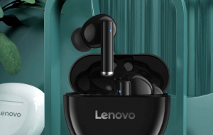 Lenovo HT06 TWS Bluetooth f&uuml;lhallgat&oacute; fekete (QXD1B07911)