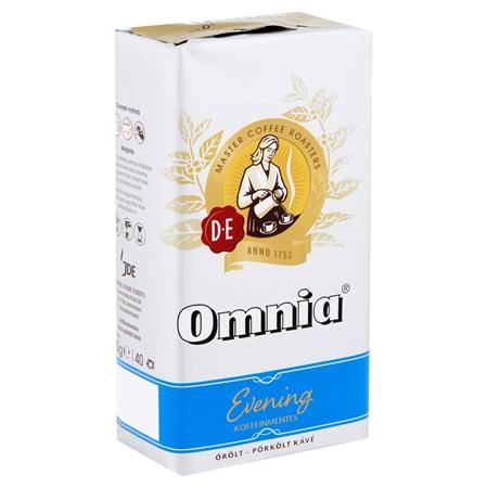 Douwe Egberts Omnia Evening pörkölt, őrölt koffeinmentes káve 250g (10415401)