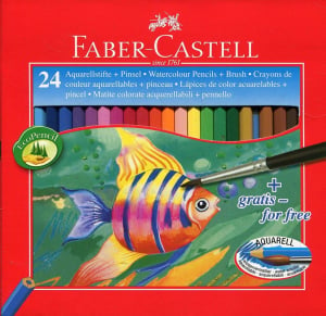 Faber-Castell akvarell ceruza készlet ecsettel 24db (TFC114425)