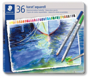 Staedtler "Karat" színes akvarell ceruza készlet 36db  (125 M36 / TS125M36)