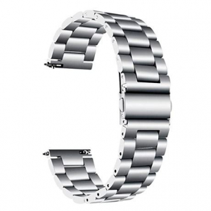 Mybandz klasszikus fém óraszíj 22mm ezüst (22SKU376)