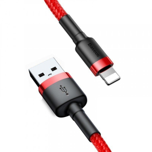 Baseus Cafule USB-A - Lightning kábel 2 m piros (CALKLF-C09)