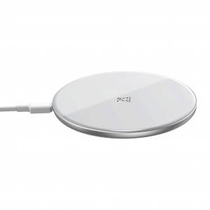 Baseus Simple vezeték nélküli töltő 15W fehér -- Iphone készülékkel nem kompatibilis! (WXJK-B02)
