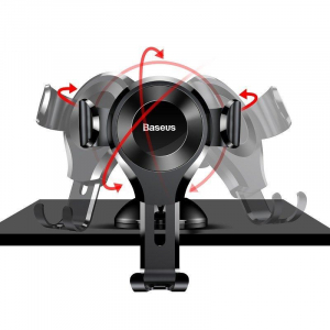 Baseus Osculum Gravity mobiltelefon tartó fekete (SUYL-XP01)