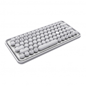 Rapoo Ralemo Pre 5 vezeték nélküli (Bluetooth 3.0, 5.0 és 2.4GHz) angol billentyűzet fehér (217400)