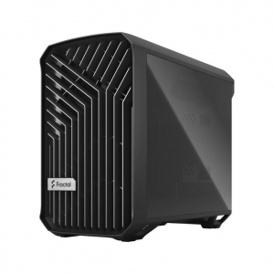 Fractal Design Torrent Nano táp nélküli sötét ablakos mITX ház Black TG Dark Tint - fekete (FD-C-TOR1N-01)