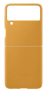 Samsung Galaxy Z Flip3 bőrtok mustársárga (EF-VF711LYEGWW)