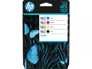HP 963 tintapatron kombin&aacute;lt csomag fekete,ci&aacute;nk&eacute;k,b&iacute;bor,s&aacute;rga (6ZC70AE)