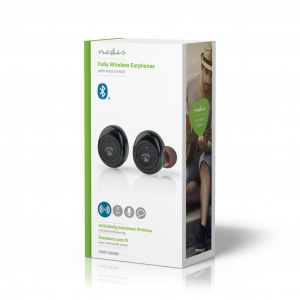 Nedis HPBT1050BK vezeték nélküli Bluetooth fülhallgató fekete
