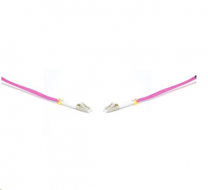 Gigalight Duplex optikai patch kábel 4xLC csatlakozóval, 50/125 OM4 LSZH, 0,5 m (LCU-LCU-OM4-0,5M-D)
