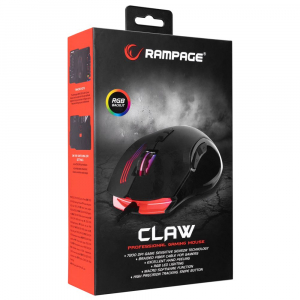 Rampage SMX-G38 Claw Gaming egér fekete (35497)