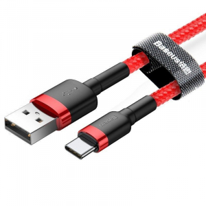 Baseus Cafule USB-USB-C töltőkábel  2A 2m piros (CATKLF-C09)