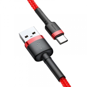 Baseus Cafule USB-USB-C töltőkábel  2A 2m piros (CATKLF-C09)