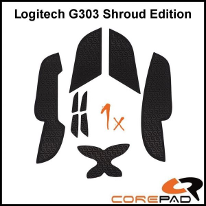 Corepad Soft Grips Logitech G303 Shroud Edition eg&eacute;rbevonat fekete (CG71700)