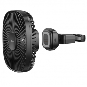 Baseus Natural Wind mágneses autós ventilátor fejtámlához, fekete (CXZR-01)
