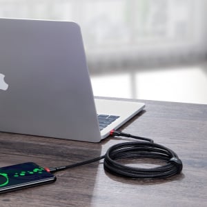 Baseus Cafule USB-C - USB-C 100W kábel 2m piros-fekete (CATKLF-AL91)