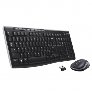 Logitech Wireless Desktop MK270 vezeték nélküli billentyűzet német + egér (920-004511)