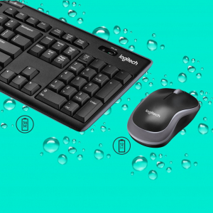 Logitech Wireless Desktop MK270 vezeték nélküli billentyűzet német + egér (920-004511)