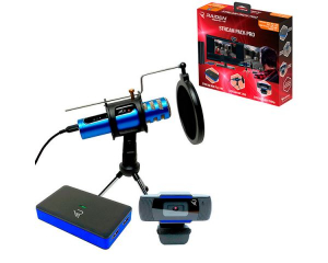 Subsonic Raiden Stream Pack Pro kezdőcsomag fekete-kék (SA5591)