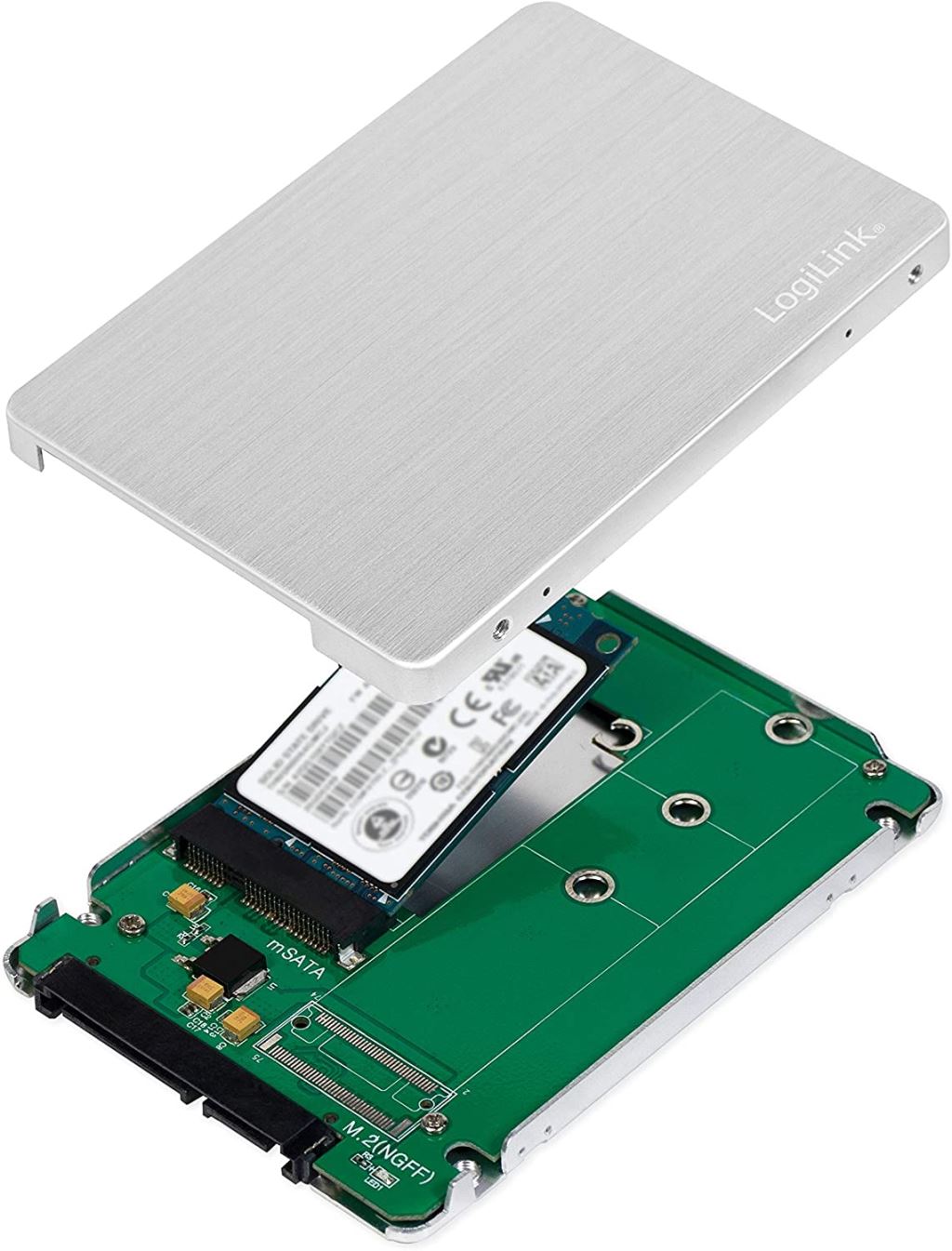 LogiLink mSATA SSD beépítő keret ezüst (AD0020)