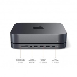 Satechi USB-C aluminium állvány és Hub Mac Mini-hez (ST-ABHFM)