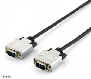 Equip 118862 VGA kábel HD15 apa/apa, duplán árnyékolt, 5m