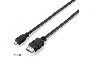 Equip 119308 HDMI-MicroHDMI kábel 1.4, apa/apa, 2m