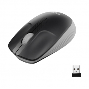 Logitech M190 teljes méretű vezeték nélküli optikai egér középszürke-fekete (910-005906)